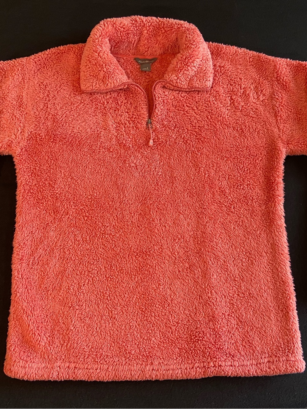 Eddie Bauer Coral Sherpa Half-Zip Pullover